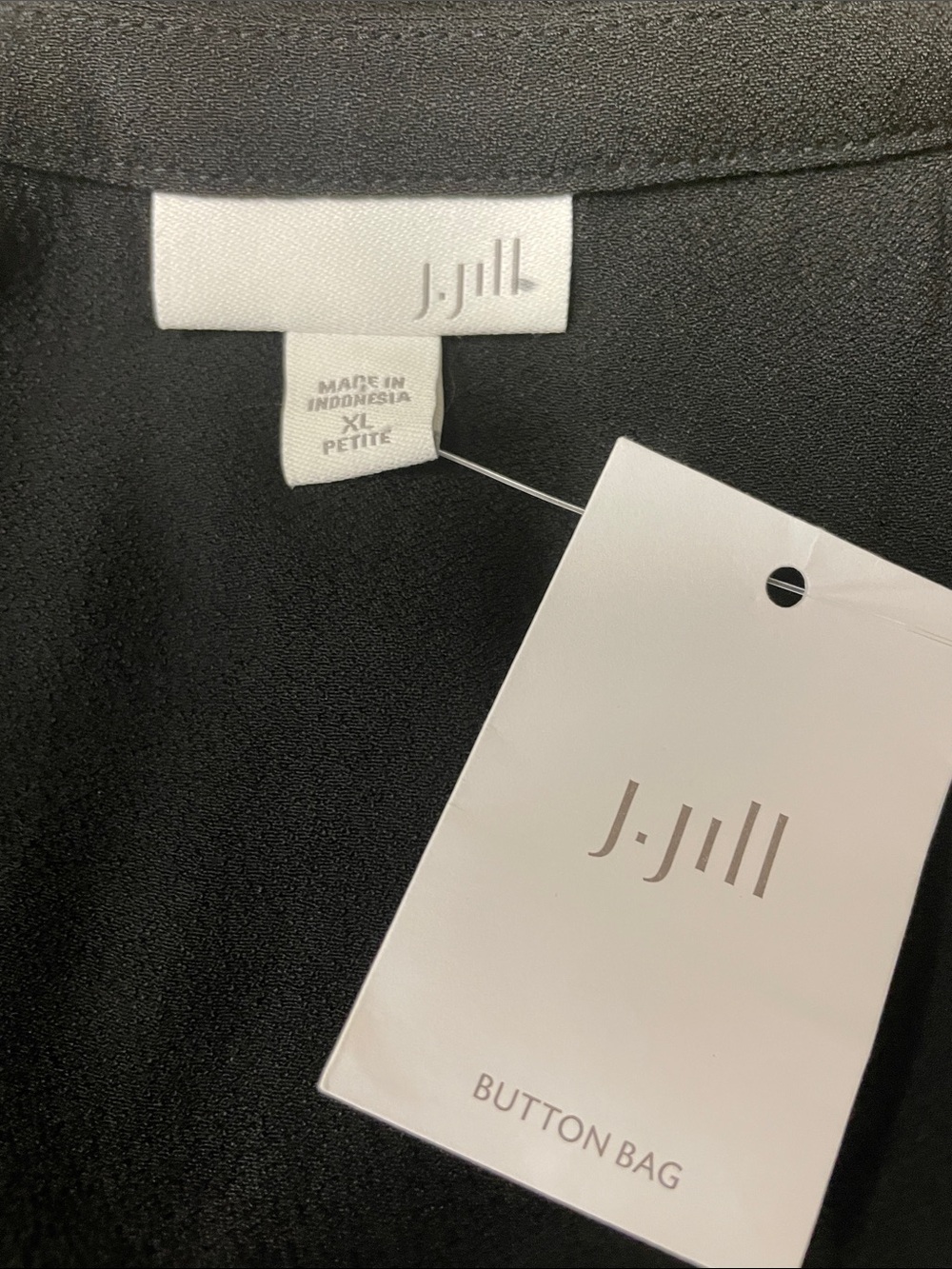 J. Jill womens drop waist peplum sleeveless button front top NWOT size XL Petite - Picture 4 of 5